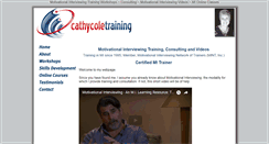 Desktop Screenshot of cathycoletraining.com
